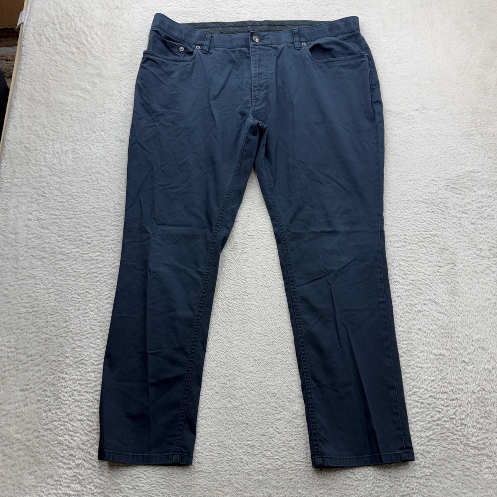 Brooks Brothers Mens Advantage Chino Stretch Pants Navy Blue 40x30 5-Pocket